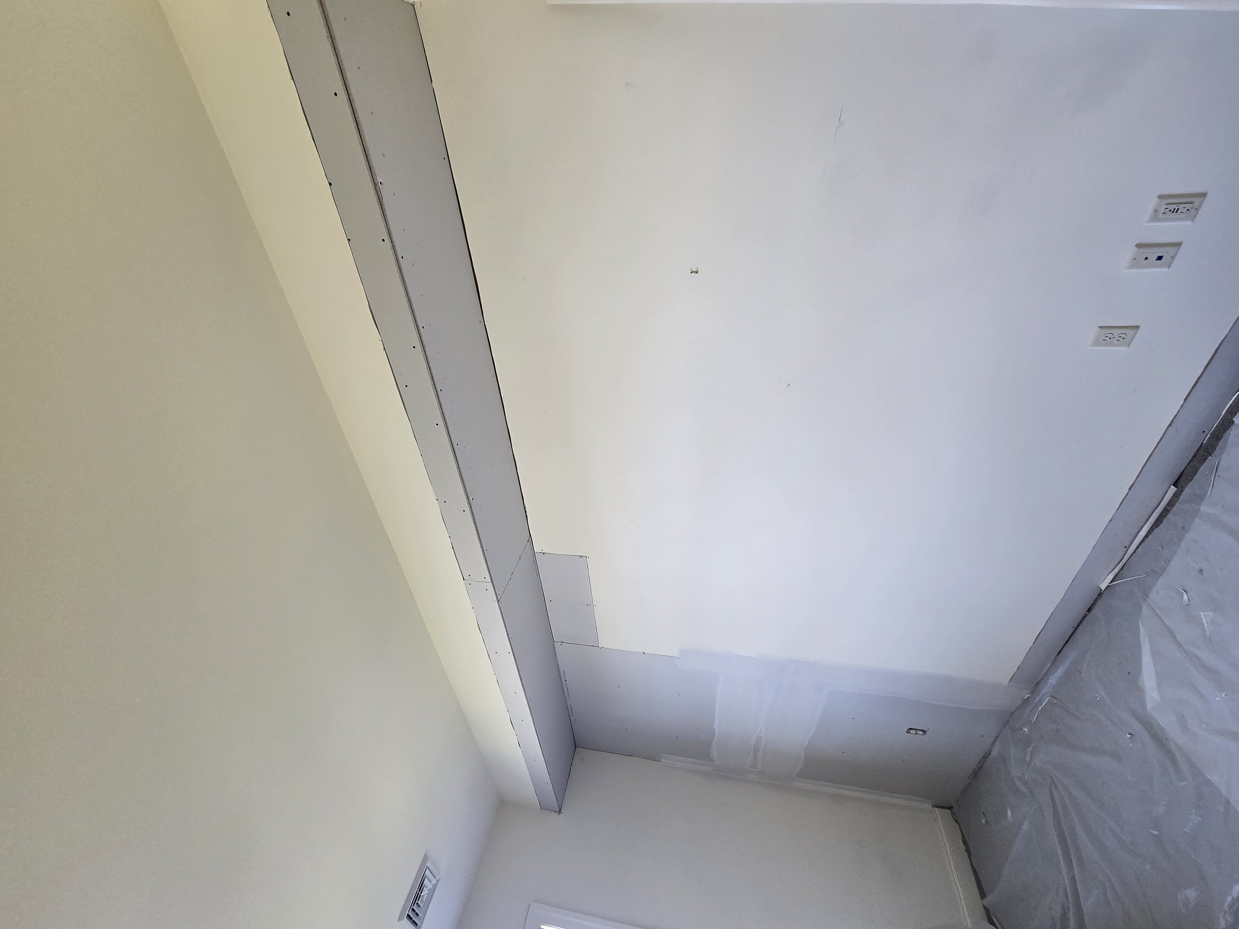 Ceiling patch repair before